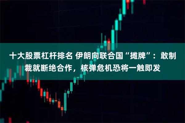 十大股票杠杆排名 伊朗向联合国“摊牌”：敢制裁就断绝合作，核弹危机恐将一触即发